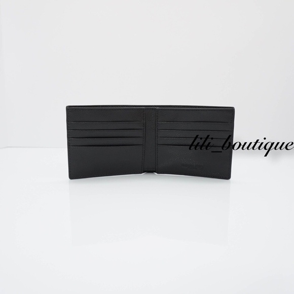 NWT Michael Kors Men's Warren Billfold Bifold Wallet Leather Black $118 No Box - Picture 4 of 7